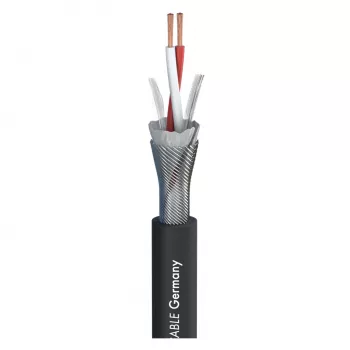 Cablu de microfon Sommer Cable SC-Primus, 2 x 0,50 mm², PVC Ø 6,7 mm, negru, la metru (200-0151)