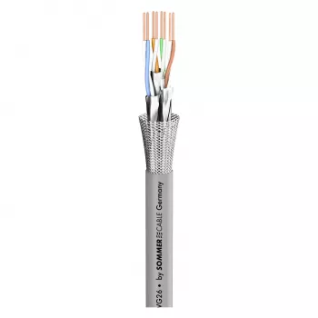 Cablu de rețea Sommer Cable SC-Mercator CAT.7, FRNC, Ø 6,5 mm, gri (580-0306F)