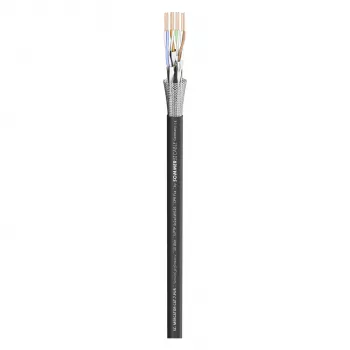 Cablu de rețea Sommer Cable SC-Mercator CAT.7 PUR, PUR, Ø 6,4 mm, negru, vândut la metru (581-0071)