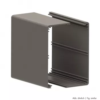Profil casetă Sommer Cable SYKP-1 (2U, 1 BE, adâncime 68 mm), negru