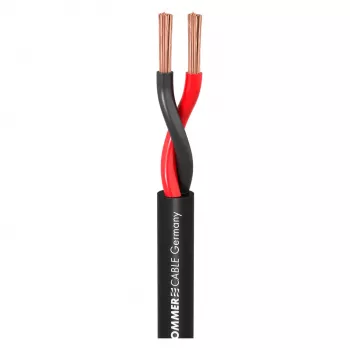 Cablu de boxă Sommer Cable 440-0051 Meridian Mobile SP240 2 x 4,0 mm², negru, la metru