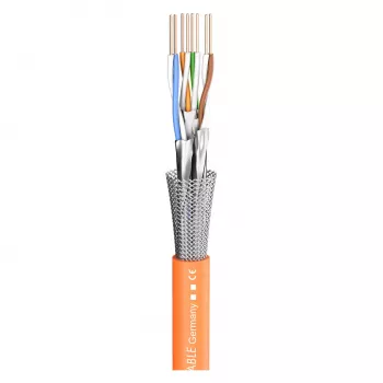 Cablu de instalație de rețea Sommer Cable SC-Mercator CAT.7 S/FTP 8x conductor interior 4x2² FRNC, portocaliu