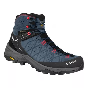 Pantofi Salewa Alp Trainer 2 Mid GTX damă, Java Blue / Fluo Coral, UK 5.5 (EU 38.5)