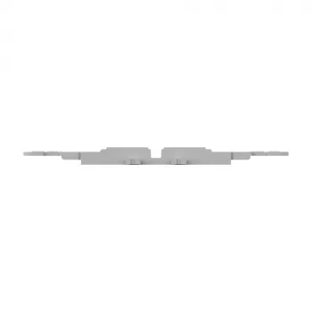 WAGO 221-2503 Mounting Adapter with Strain Relief, 3-Conductor, Light Gray