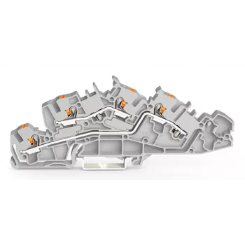 Cutie de joncțiune de instalare WAGO 2205-7642 cu bornă cu buton, 4 mm², gri