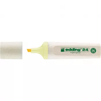 Evidențiator EDDING EcoLine 24, galben pastel