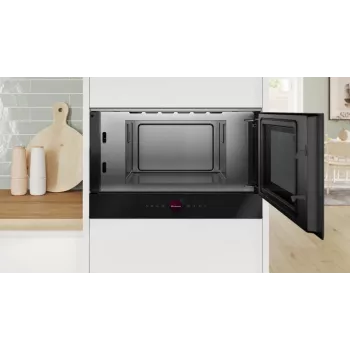 Cuptor cu microunde încorporabil Bosch BFR9221B1, 21 L, 900 W, oțel inoxidabil, Seria 8