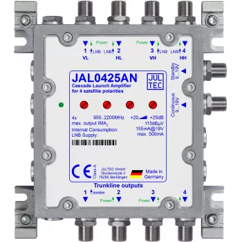 Amplificator în cascadă SAT JULTEC JAL0425AN cu sursă de alimentare
