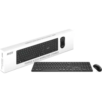 Set tastatură și mouse gaming MSI FORGE K210 W COMBO FR (layout francez AZERTY, negru)