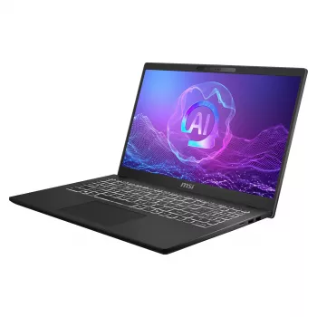 Laptop MSI Modern 15 H AI C2HMG-288FRNN, Core Ultra 5 225H, 16 GB, 512 GB SSD, Win 11 Pro, AZERTY FR