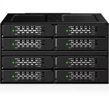 Modul backplane full metal ICY DOCK ToughArmor MB508V5P-B 8 bay 2,5 inch U.2/U.3 NVMe SSD/HDD