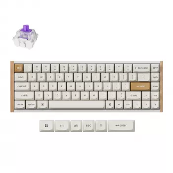 Tastatură mecanică Keychron K6H-Q1 65% Magnetic White