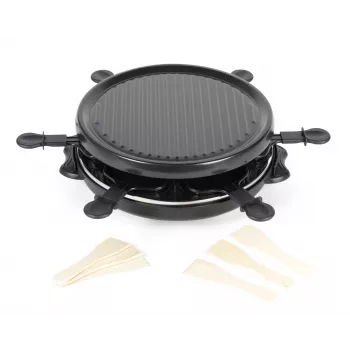 Grill Raclette de masă Giles & Posner EK4511GV2VDE 1200 W 8 persoane negru/argintiu