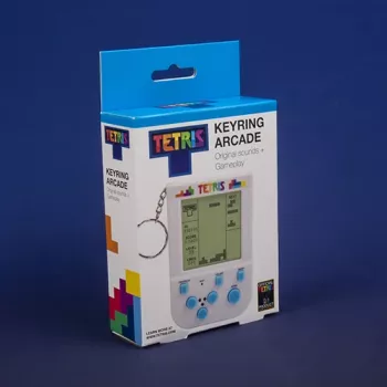 Breloc consolă retro mini FIZZ CREATIONS cu 23 de jocuri cadou Tetris Arcade