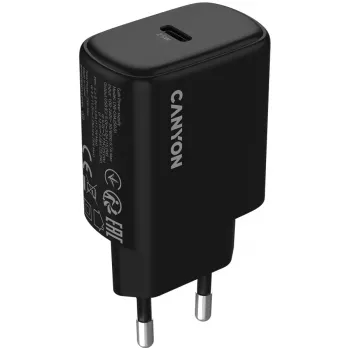 CANYON OnCharge 250 25W 1xPD EU Încărcător de perete negru