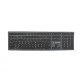 Tastatură wireless NATEC Dolphin Bluetooth + 2,4GHz layout CZ/SK, X-Scissors, aluminiu slim