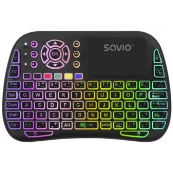Tastatură mecanică SAVIO ARGB Mini Bluetooth + 2,4 GHz neagră