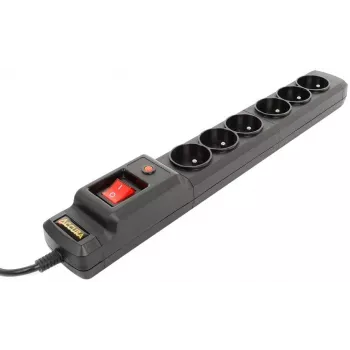 Accura Premium Crux Power Strip 6 Outlets 1.5m White