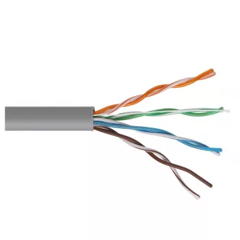 Cablu patch MACLEAN UTP Cat 5e CCA 50m gri MCTV-578
