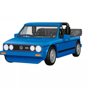 COBI 24661 Volkswagen Golf GTI British Version Cabriolet (1984) Set de construcție, 1:35, albastru