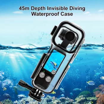 Carcasă subacvatică PULUZ pentru DJI Osmo Pocket 3, impermeabilă până la 45m, PU967T