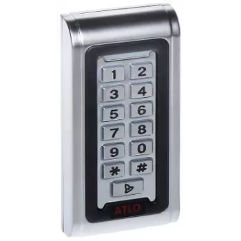 Lacăt cu cifru ATLO-KRM-821 - lacăt cu 3 roți resetabil, corp din aliaj de zinc, etrier din oțel, negru