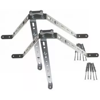 Clemă de perete DELTA OPTICAL OMP-50R45-70 pentru montarea catargului de antenă, oțel galvanizat, decalaj 50 mm, diametru catarg 45-70 mm