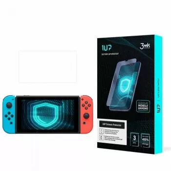Folie de protecție pentru ecran 3MK 1UP Gaming pentru Nintendo Switch (pachet de 3) - folie polimerică flexibilă, autoregenerantă, cristal transparent