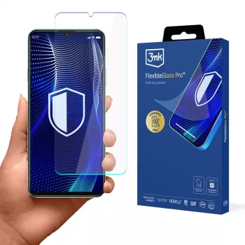3MK PROTECTION FlexibleGlass Pro folie de protecție pentru ecran pentru Huawei Nova Y72 - sticlă hibridă, duritate 7H, 0,3 mm, strat oleofob, margini rotunjite 2,5D, compatibilă cu husa, autoregenerantă