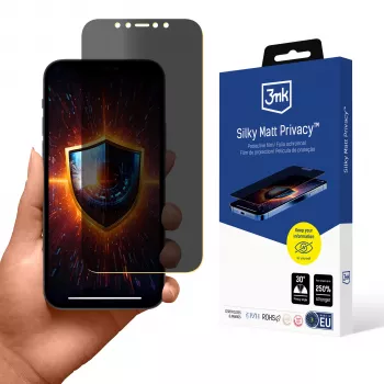 3mk Silky Matt Protector de ecran de confidențialitate pentru Apple iPhone 12/12 Pro