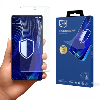 3MK PROTECTION FlexibleGlass Pro protector de ecran din sticlă hibridă pentru Tecno Camon 20 Pro 5G / 20s Pro 5G
