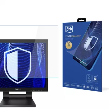Folie de protecție ecran 3MK PROTECTION FlexibleGlass Pro pentru monitor Philips 172B9TL (17 inch, 5:4, sticlă hibridă, duritate 7H, 0,3 mm, transparentă)