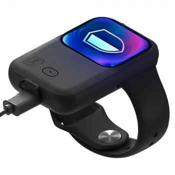 Carcasă powerbank 3MK PROTECTION 3mk Endurance pentru Apple Watch 49 mm 2,5 W 1200 mAh USB-C neagră