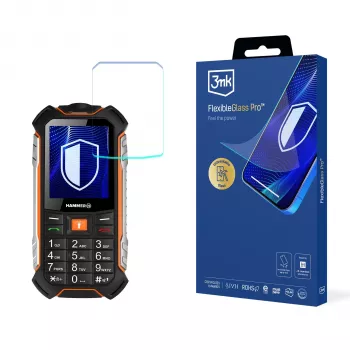 MyPhone Hammer Boost - folie de protecție ecran 3mk FlexibleGlass Pro din sticlă hibridă