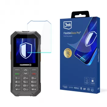 myPhone Hammer 6 - folie de protecție ecran 3mk FlexibleGlass Pro din sticlă hibridă