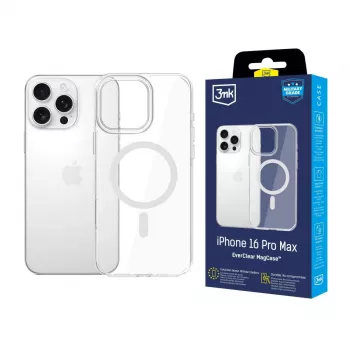 Carcasă spate 3MK EverClear MagCase pentru Apple iPhone 16 Pro Max - transparentă