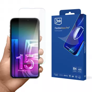 3MK FlexibleGlass Pro folie de protecție pentru ecran pentru Apple iPhone 15