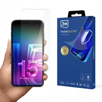 3MK FlexibleGlass Pro folie de protecție pentru ecran pentru Apple iPhone 15 Pro