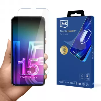 3MK FlexibleGlass Pro folie de protecție pentru ecran pentru Apple iPhone 15 Pro Max