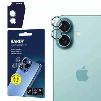 Protecție lentile cameră 3MK HARDY Lens Protection Pro pentru Apple iPhone 17, verde deschis