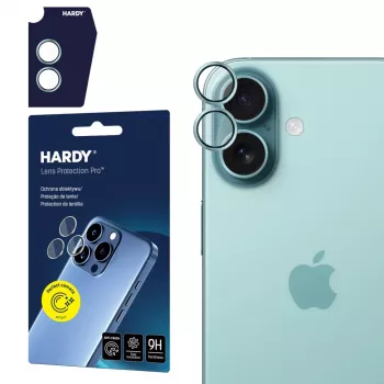 Protecție lentile cameră 3MK HARDY Lens Protection Pro pentru Apple iPhone 17, verde deschis