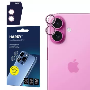 Protecție lentile cameră 3MK HARDY Lens Protection Pro pentru Apple iPhone 17, violet deschis