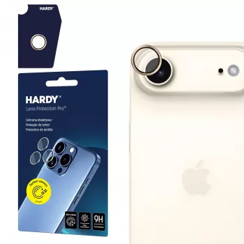 Protecție lentile cameră 3MK HARDY Lens Protection Pro pentru Apple iPhone Air, auriu titan