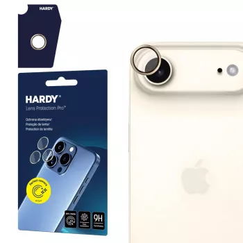 Protecție lentile cameră 3MK HARDY Lens Protection Pro pentru Apple iPhone Air, auriu titan