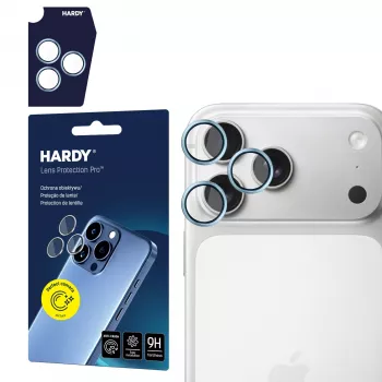 Protecție lentile 3MK Apple iPhone 17 Pro / 17 Pro Max HARDY Lens Protection ProOcean Blue