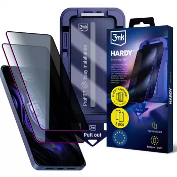 3MK PROTECTION Samsung Galaxy S24 Ultra Hardy Privzone 9H folie de protecție din sticlă călită cu confidențialitate