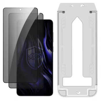 3MK PROTECTION Samsung Galaxy S25 Edge - 3mk Hardy Privzone 9H folie de protecție din sticlă călită cu confidențialitate