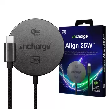 3mk incharge Align Qi2 25W pentru Android negru