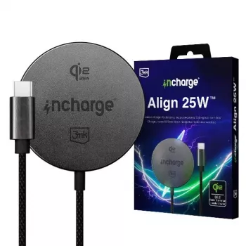 3mk incharge Align Qi2.2 25W pentru Apple negru