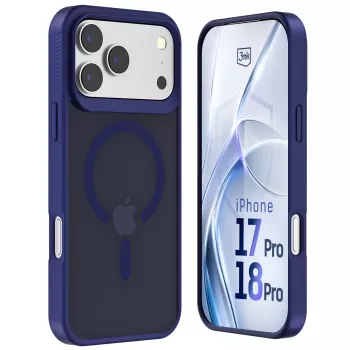 3MK PROTECTION Apple iPhone 17 Pro Max husă Hardy Hazy MagCase albastră